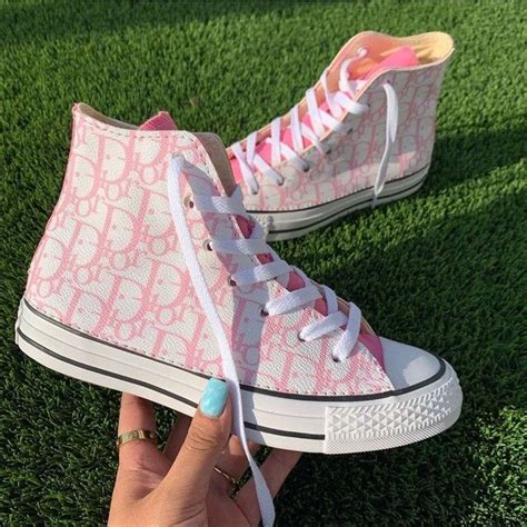 dior pink shoes heels|pink dior sneakers converse.